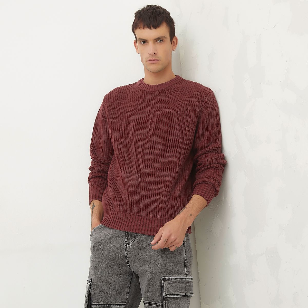 AMERICANINO - Sweater Cuello Redondo Algodón Relax Hombre Americanino