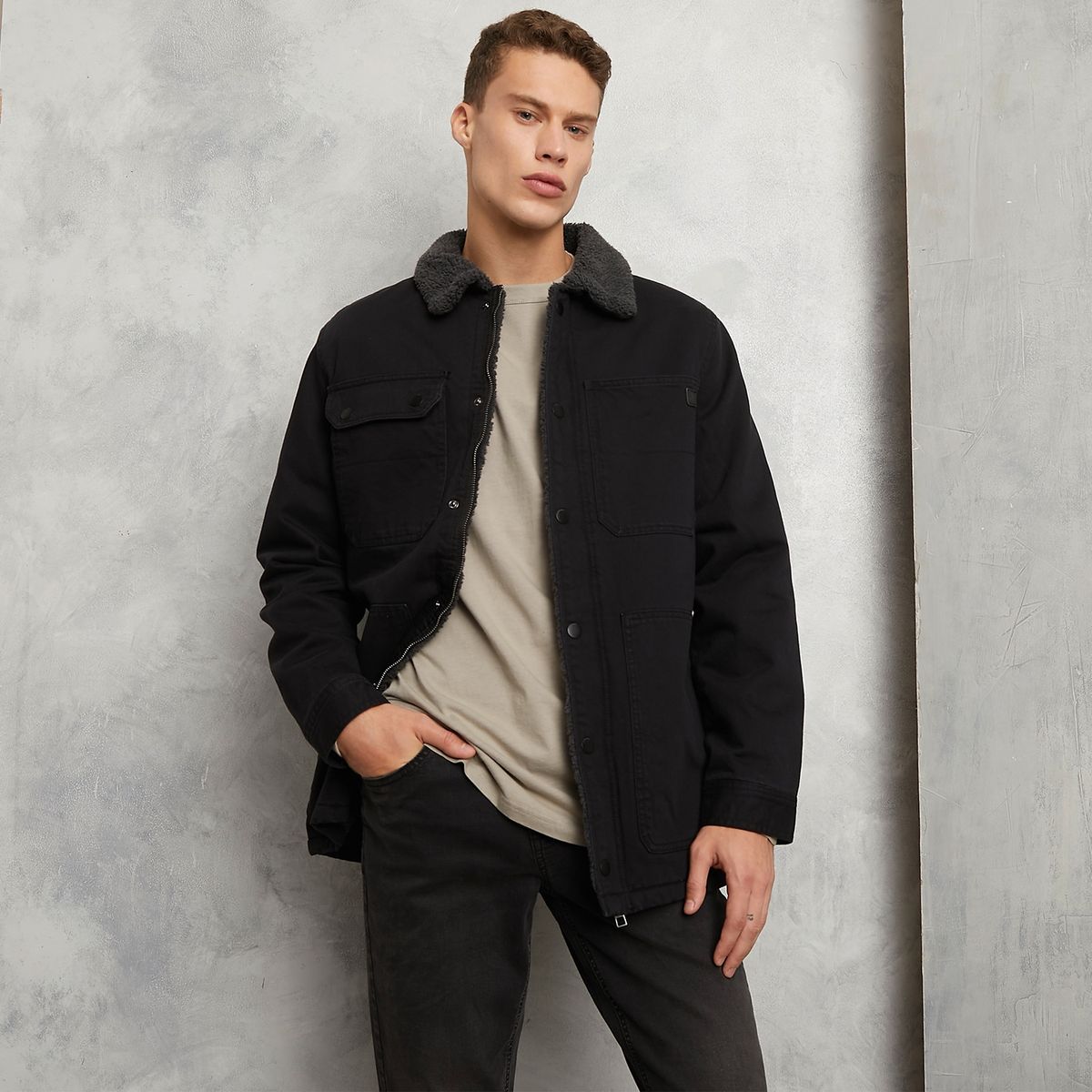 AMERICANINO - Chaqueta De Denim Oversize Hombre Americanino