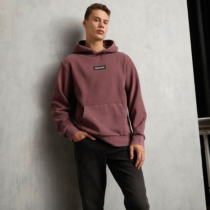 AMERICANINO - Polerón Canguro Oversize Algodón Hombre Americanino