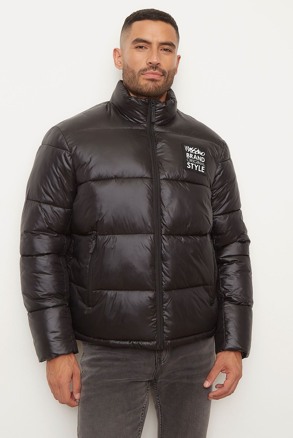 MOSSIMO - Parka Puffer Con Cuello Alto Hombre Mossimo
