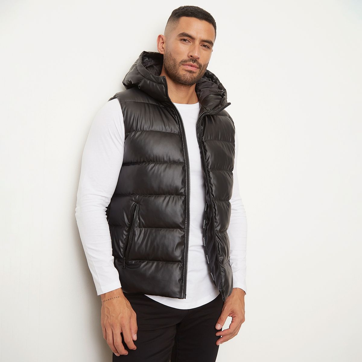 MOSSIMO - Parka Puffer Sin Mangas Hombre Mossimo