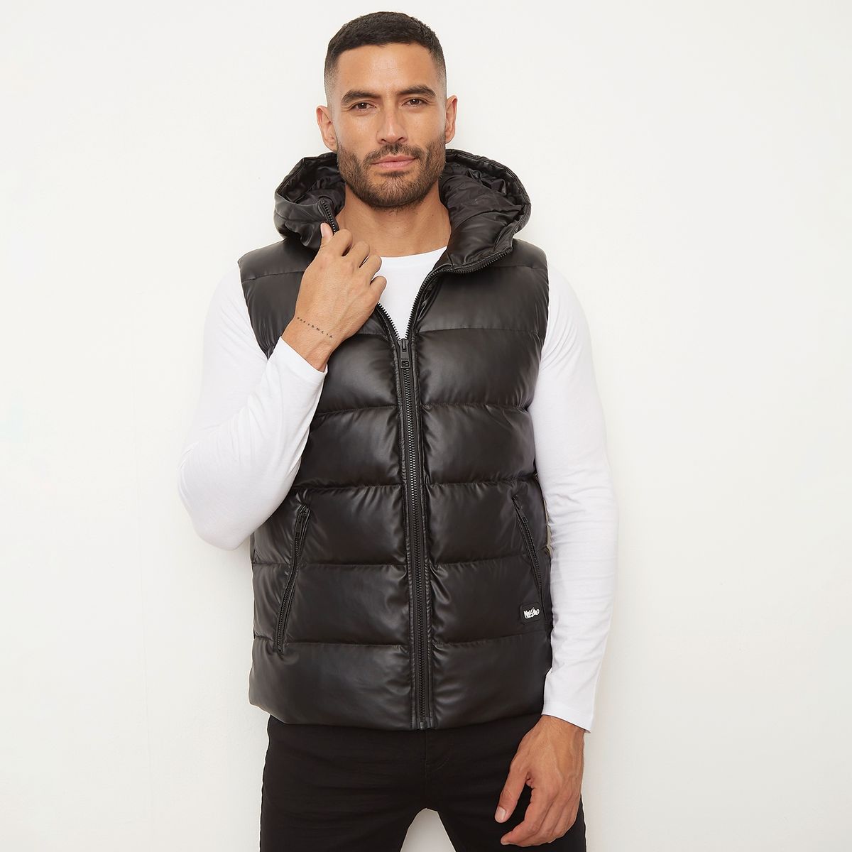 MOSSIMO - Parka Puffer Sin Mangas Hombre Mossimo