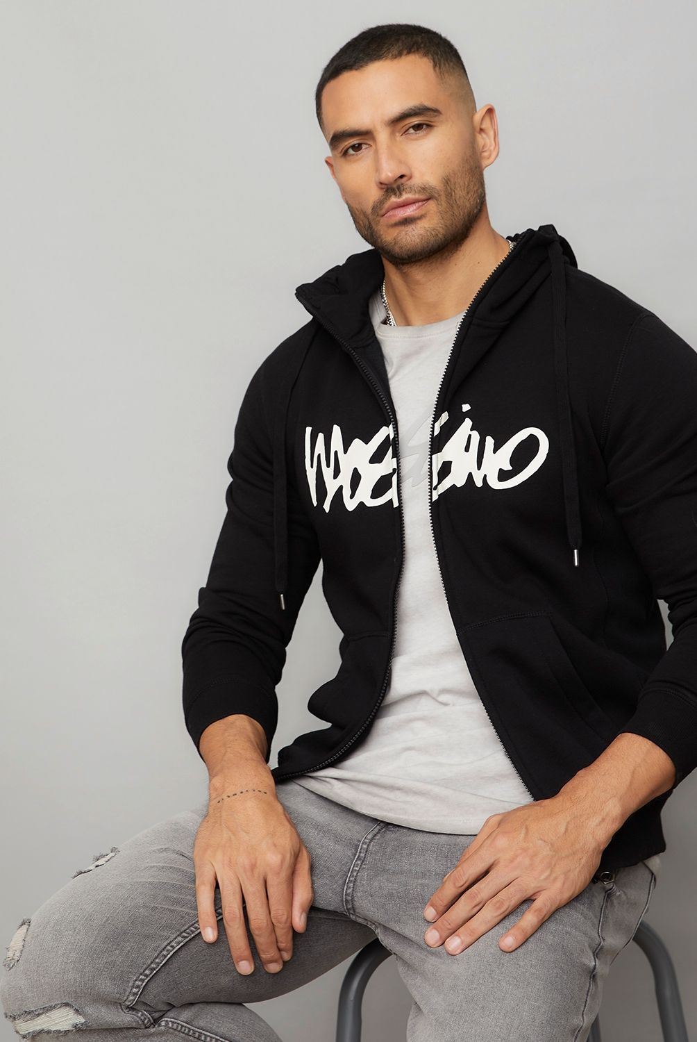 MOSSIMO - Polerón Con Cierre Recto Hombre Mossimo