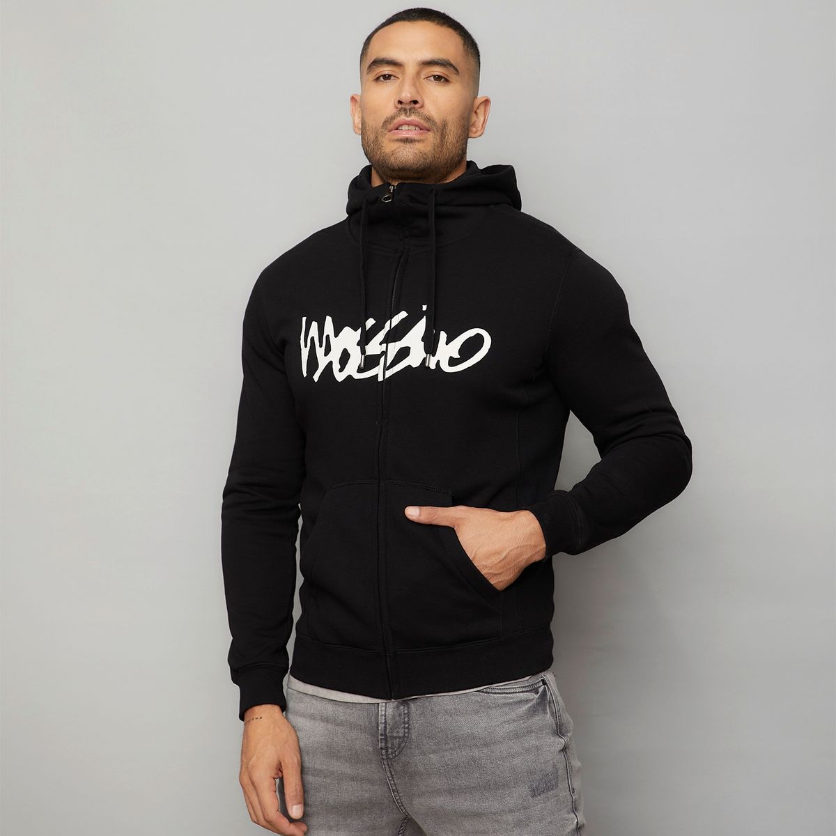 MOSSIMO - Polerón Con Cierre Recto Hombre Mossimo