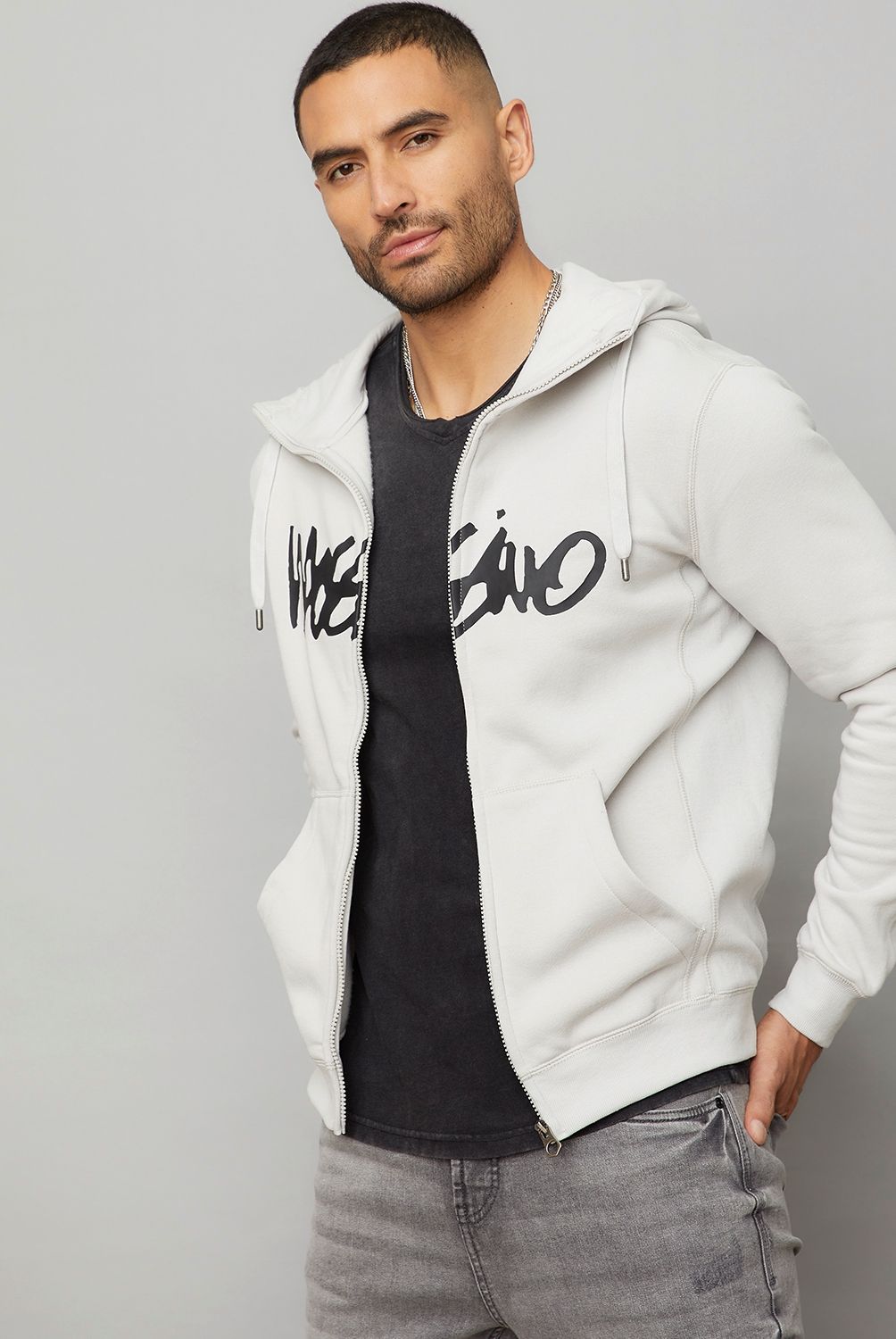 MOSSIMO - Polerón Con Cierre Recto Hombre Mossimo