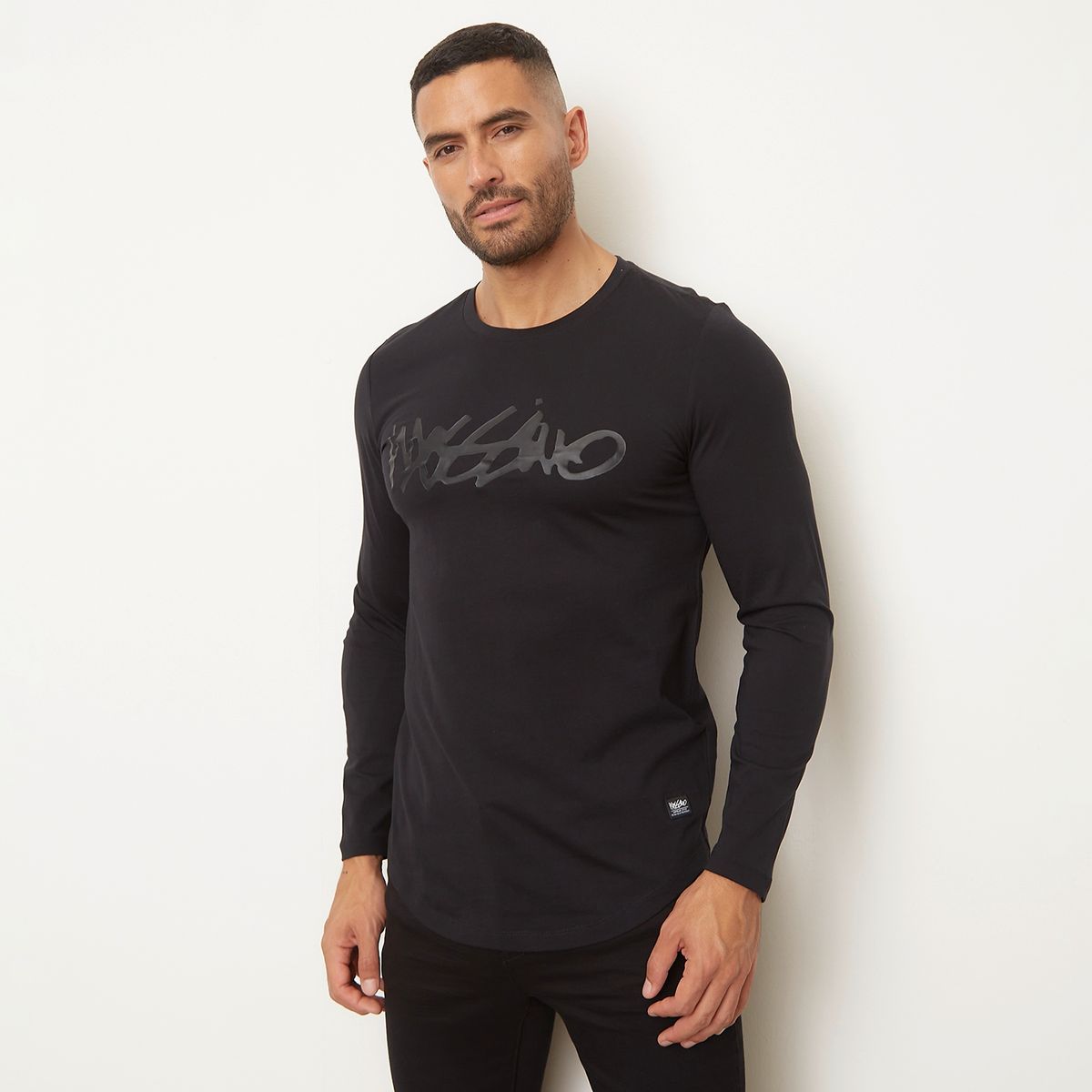 MOSSIMO - Polera Manga Larga Algodón Hombre Mossimo