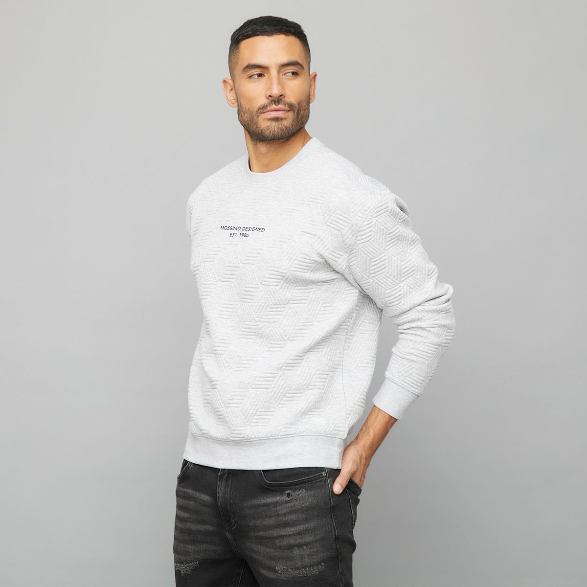 MOSSIMO - Polerón Cuello Polo Recto Hombre Mossimo