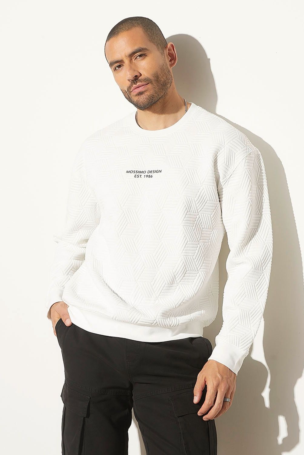 MOSSIMO - Polerón Cuello Polo Recto Hombre Mossimo