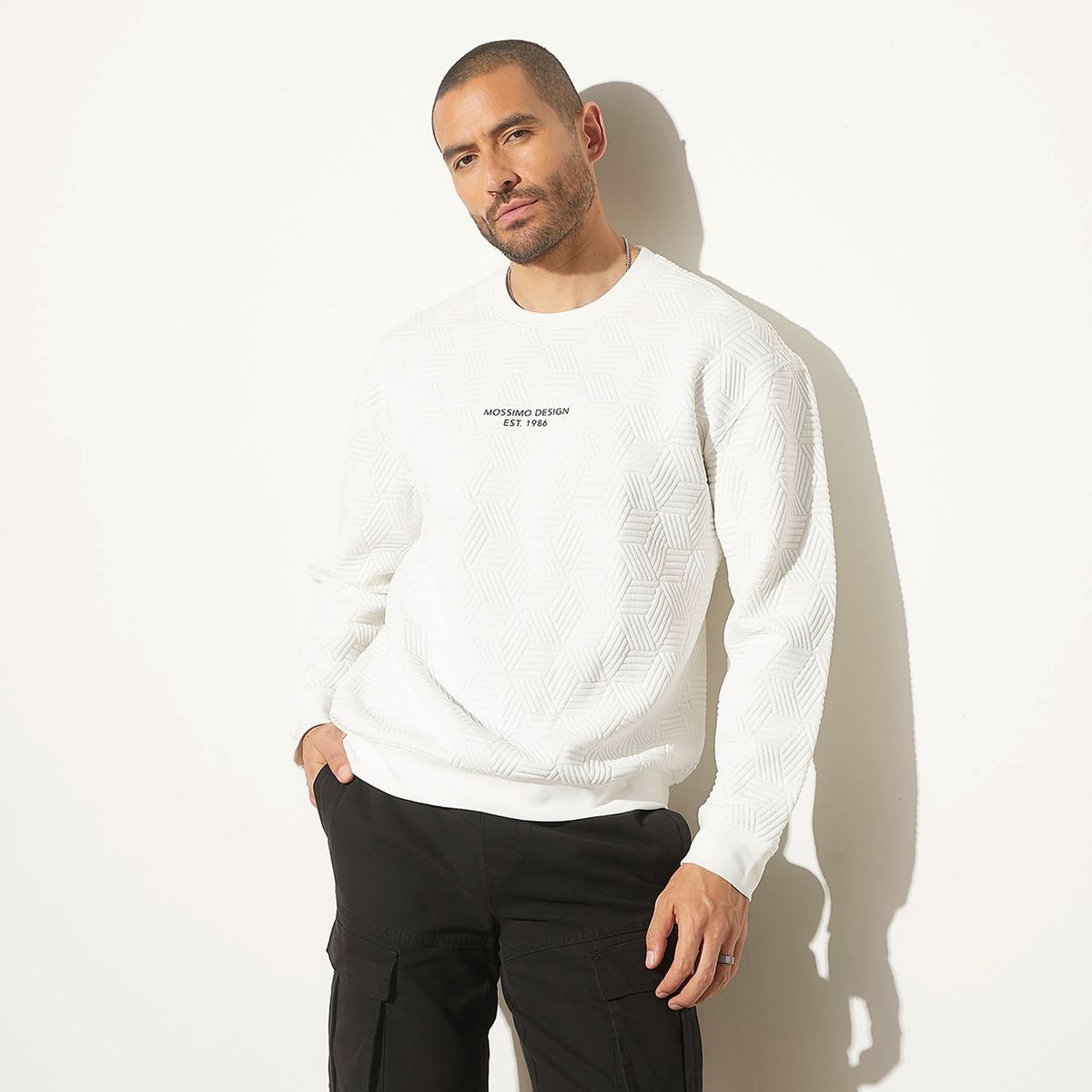 MOSSIMO - Polerón Cuello Polo Recto Hombre Mossimo