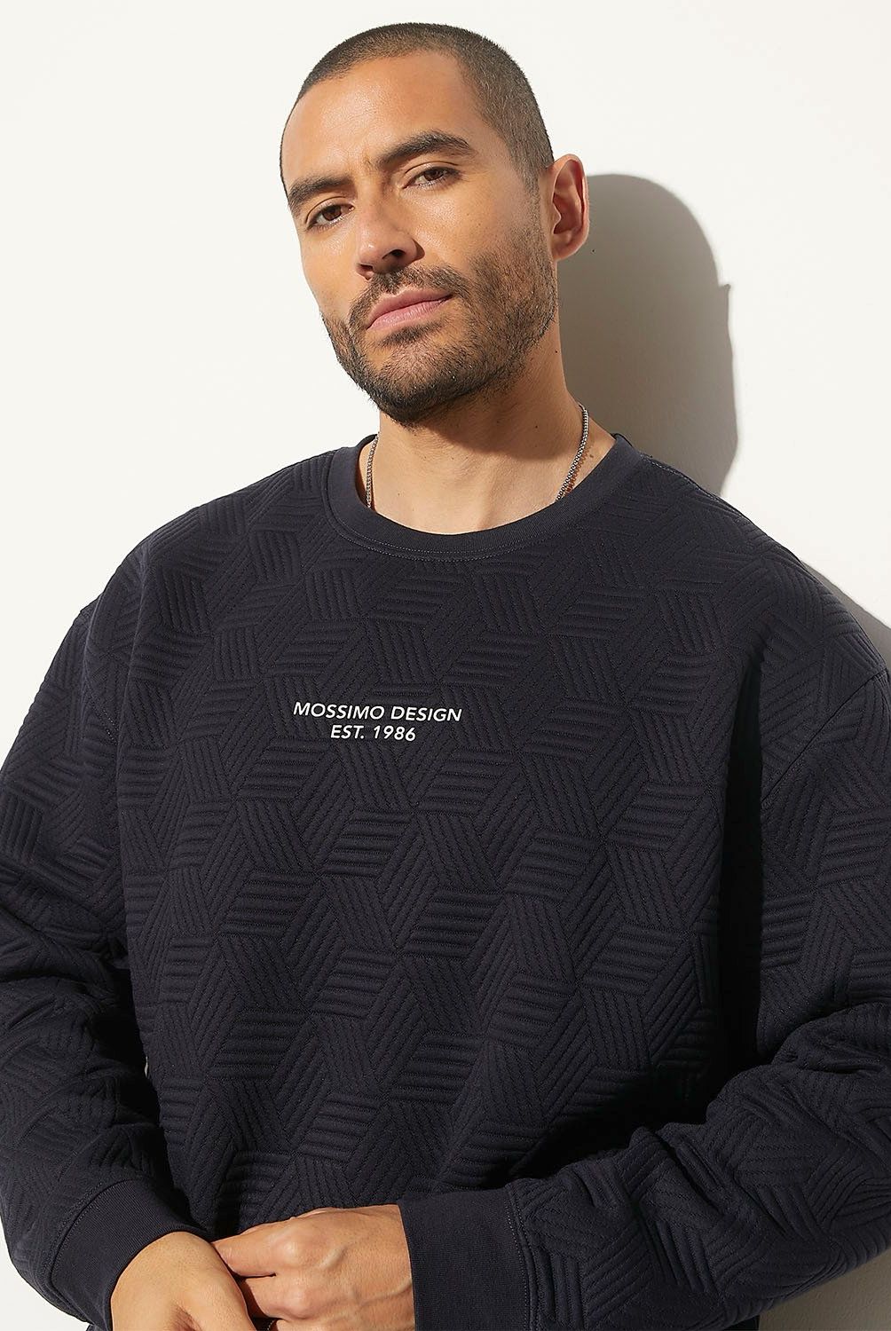 MOSSIMO - Polerón Cuello Polo Recto Hombre Mossimo