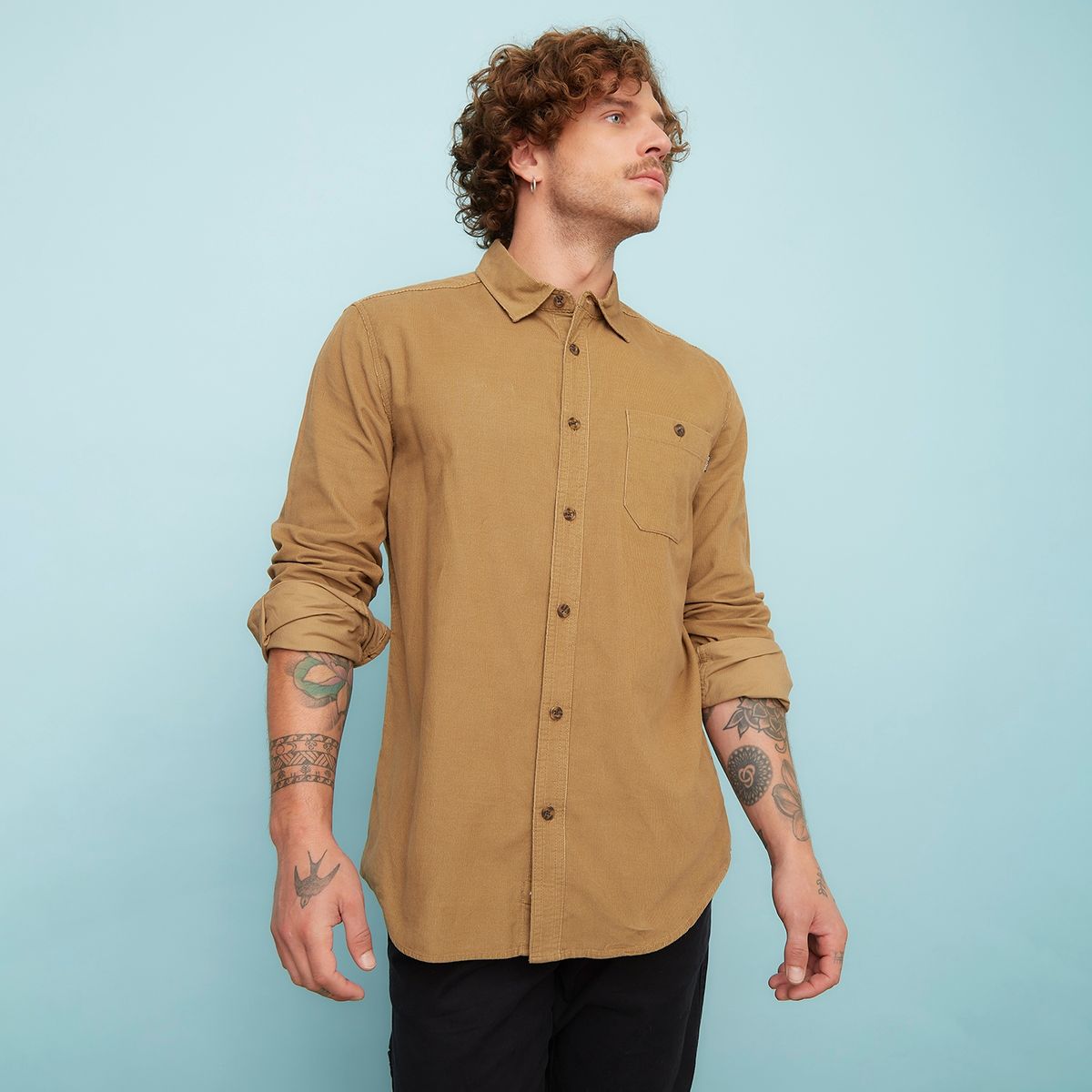 DOO AUSTRALIA - Camisa Manga Larga Slim Fit Hombre Doo Australia