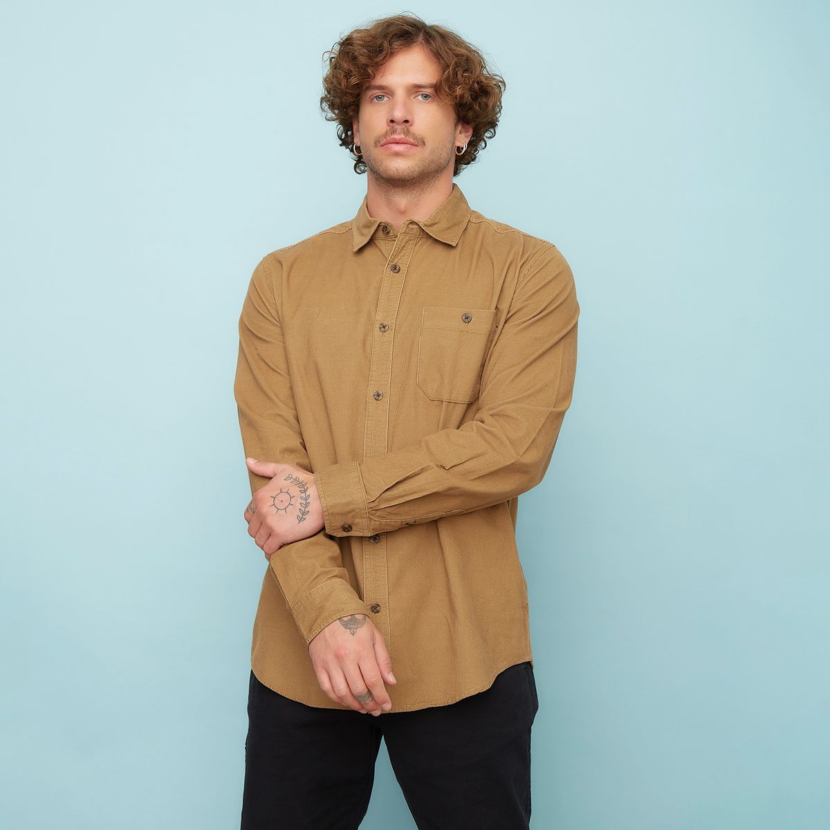 DOO AUSTRALIA - Camisa Manga Larga Slim Fit Hombre Doo Australia