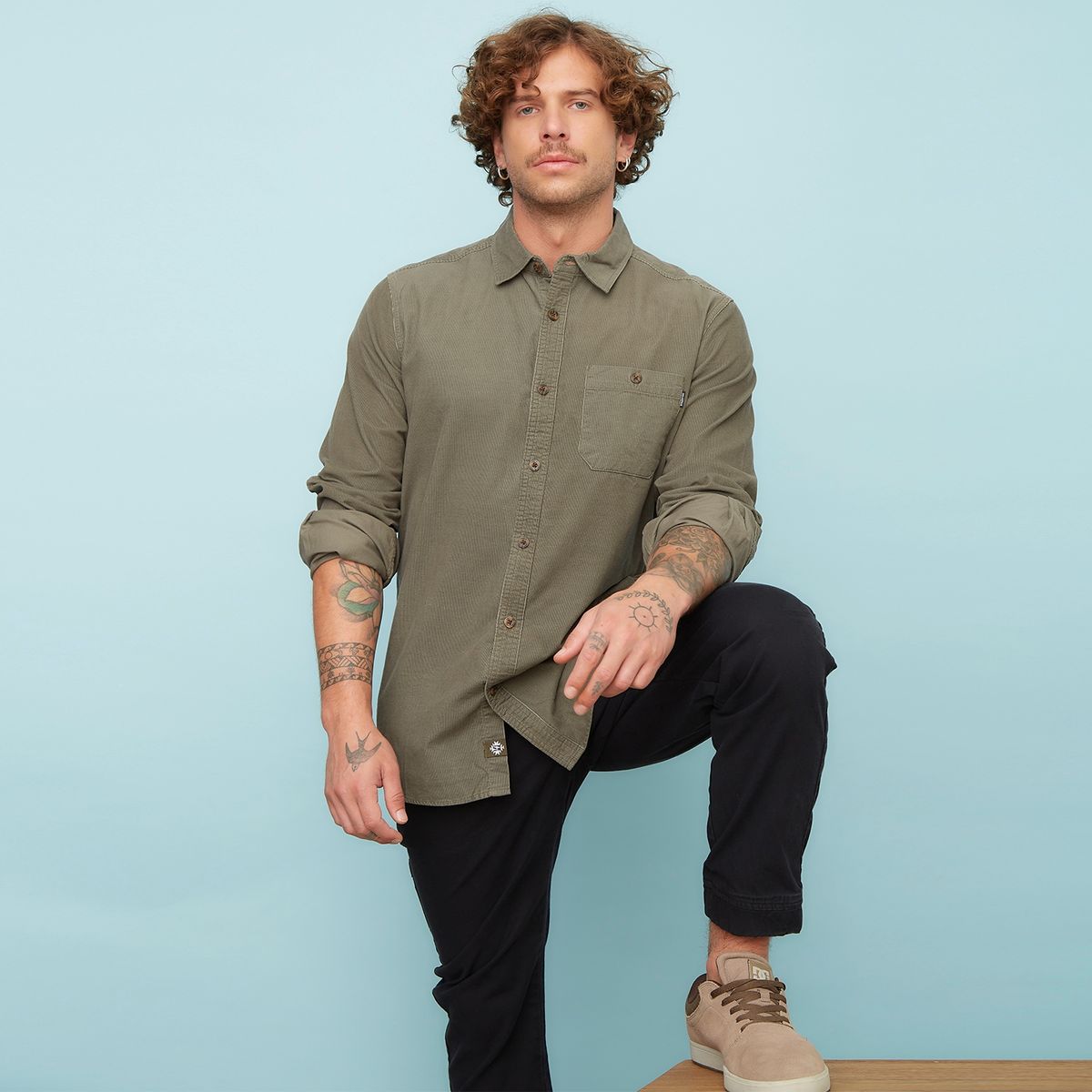 DOO AUSTRALIA - Camisa Manga Larga Slim Fit Hombre Doo Australia