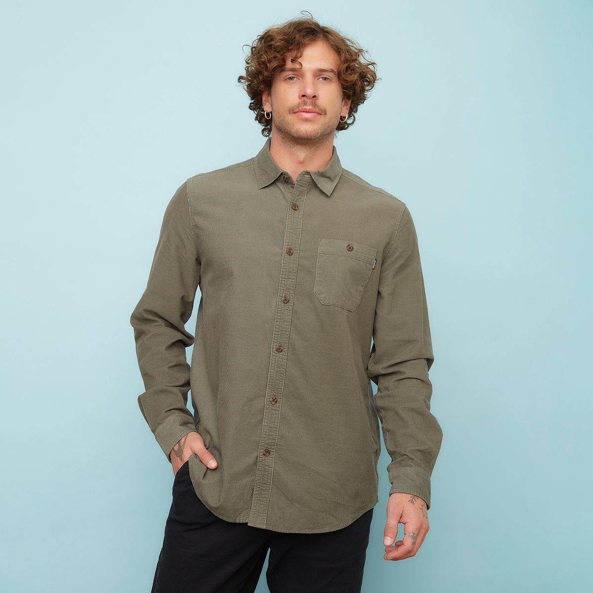 DOO AUSTRALIA - Camisa Manga Larga Slim Fit Hombre Doo Australia