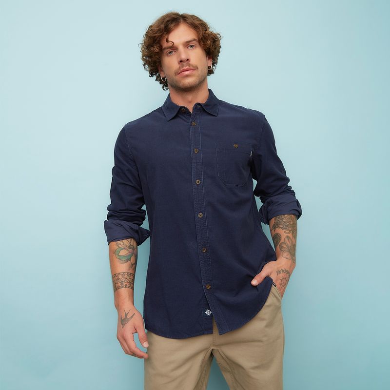 DOO AUSTRALIA - Camisa Manga Larga Slim Fit Hombre Doo Australia
