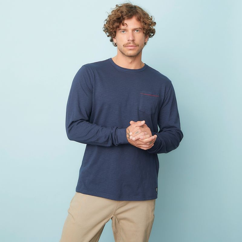 DOO AUSTRALIA - Polera Manga Larga Algodón Hombre Doo Australia