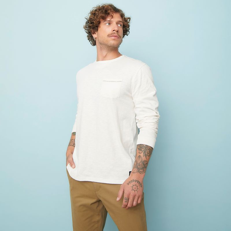 DOO AUSTRALIA - Polera Manga Larga Algodón Hombre Doo Australia