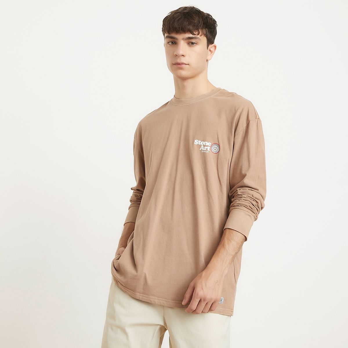 BEARCLIFF - Polera Manga Larga Algodón Hombre Bearcliff