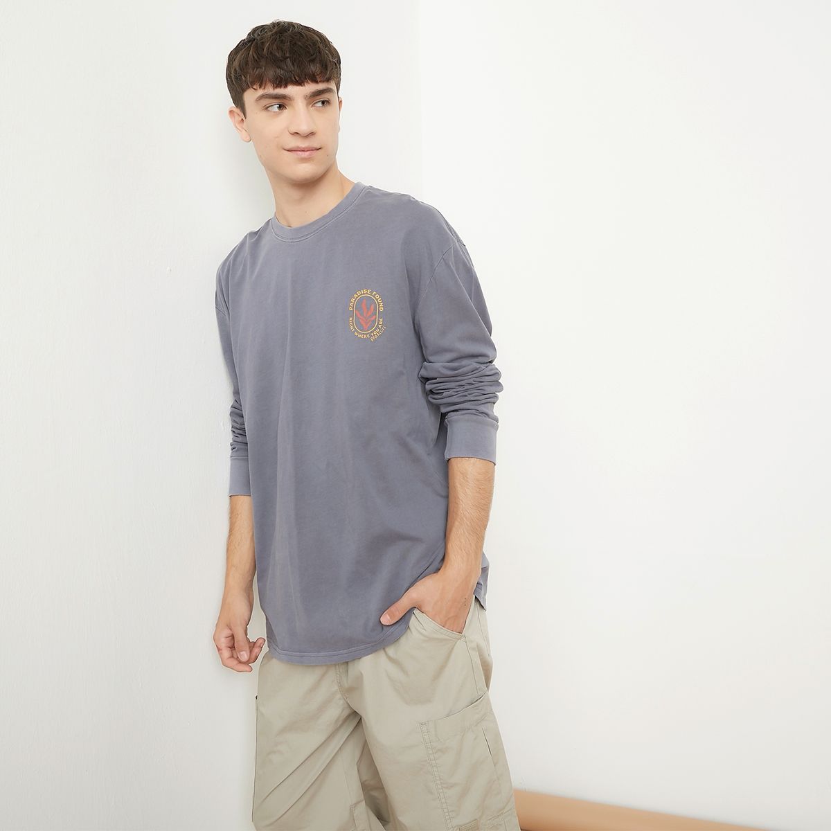 BEARCLIFF - Polera Manga Larga Algodón Hombre Bearcliff