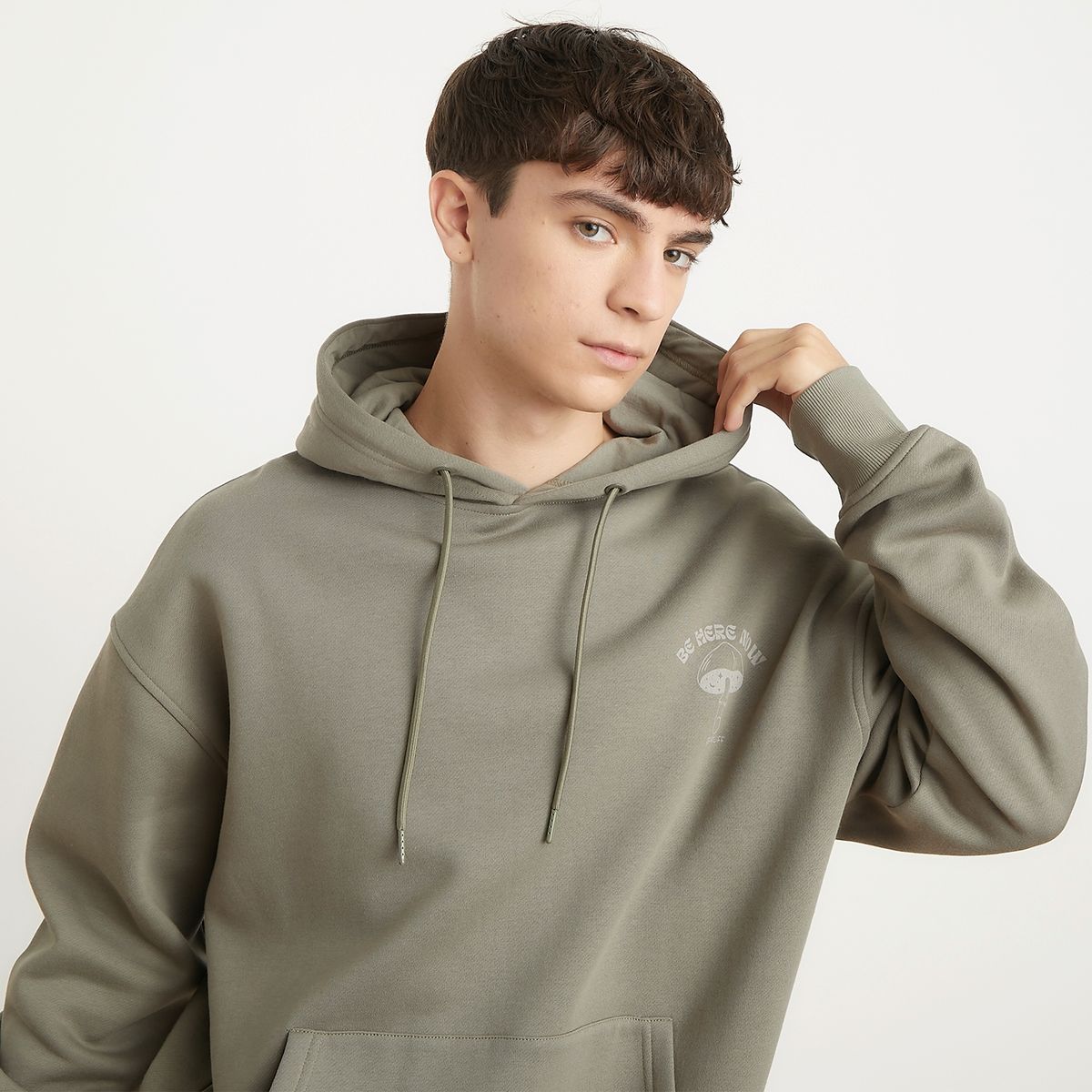 BEARCLIFF - Polerón Hoodie Oversize Fit  Algodón Hombre Bearcliff