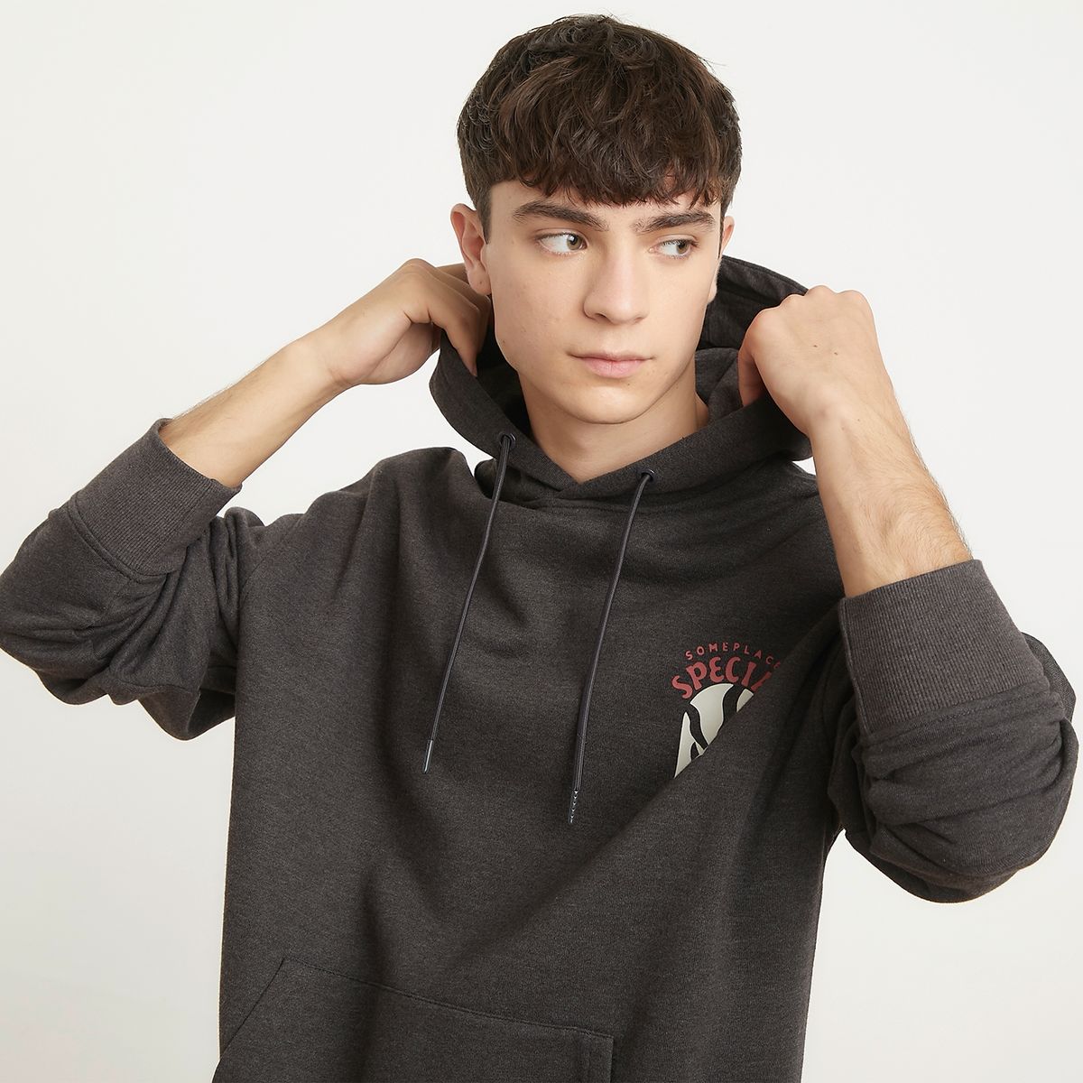 BEARCLIFF - Polerón Hoodie Oversize Fit  Algodón Hombre Bearcliff