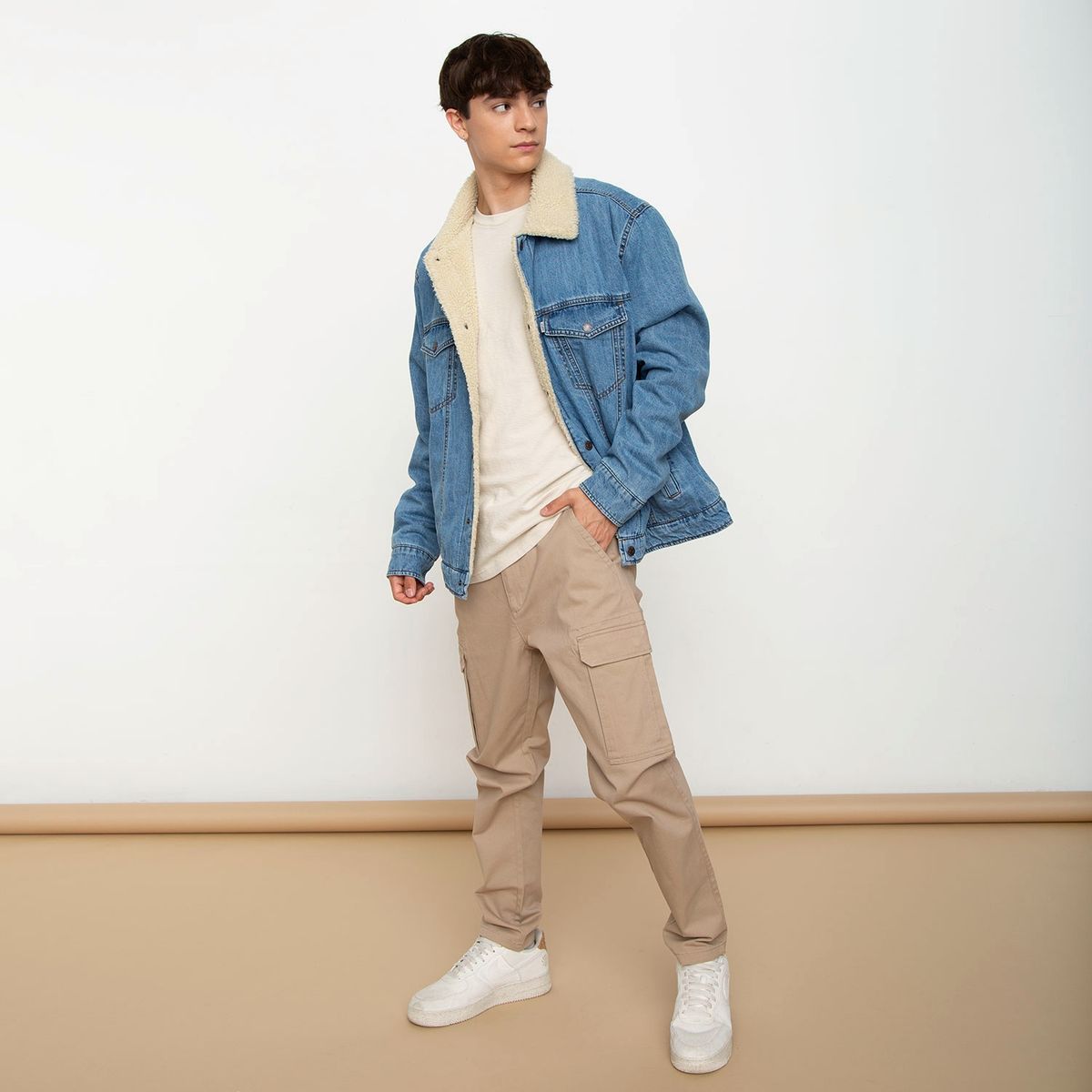 BEARCLIFF - Chaqueta Denim Oversize Hombre Bearcliff