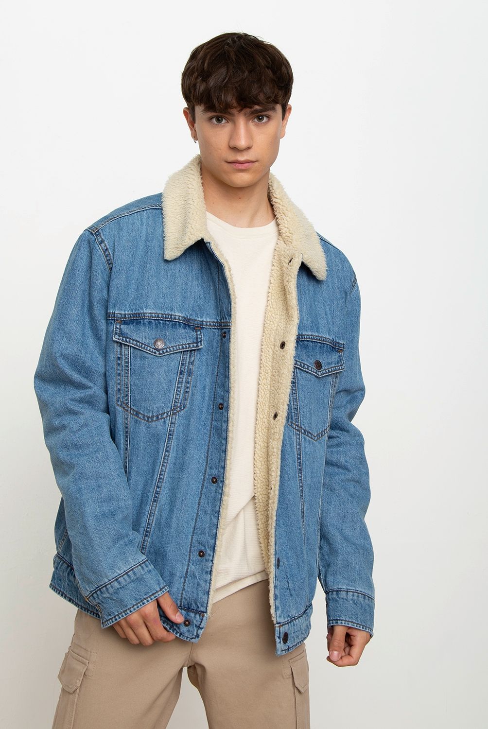 BEARCLIFF - Chaqueta Denim Oversize Hombre Bearcliff
