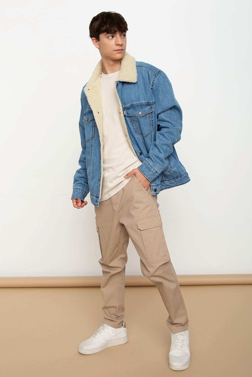 BEARCLIFF - Chaqueta Denim Oversize Hombre Bearcliff