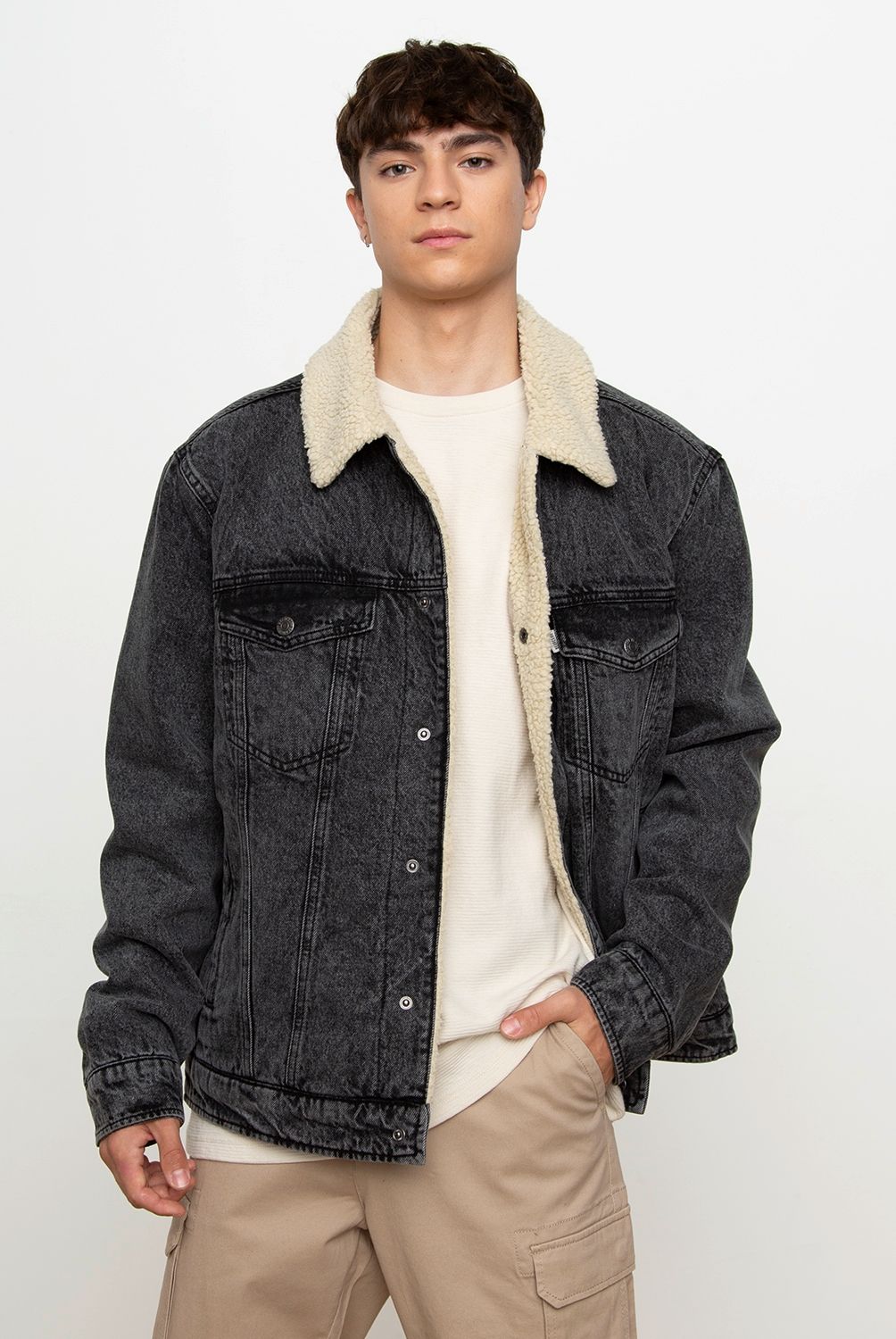 BEARCLIFF - Chaqueta Denim Oversize Hombre Bearcliff