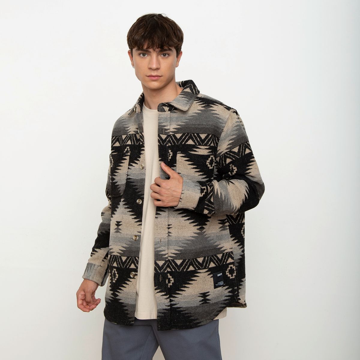 BEARCLIFF - Sobrecamisa Oversize Hombre Bearcliff