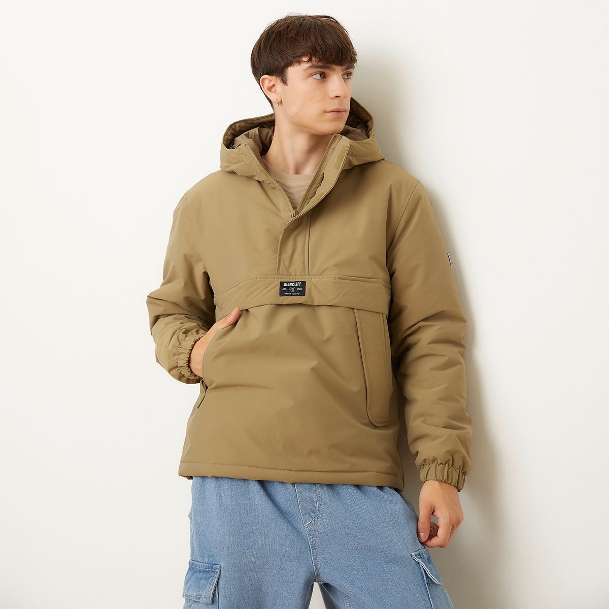 BEARCLIFF - Parka Bicolor Recto Hombre Bearcliff