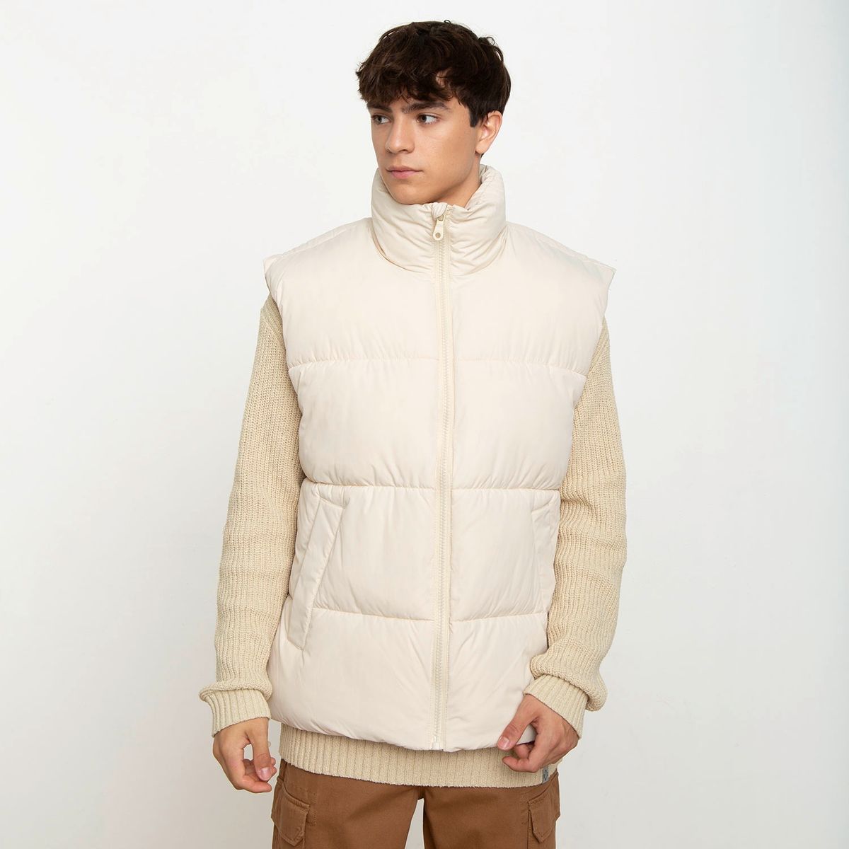 BEARCLIFF - Parka Sin Mangas Bicolor Recto Hombre Bearcliff