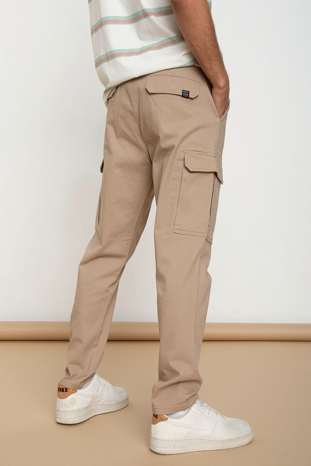 BEARCLIFF - Pantalón Cargo Algodón Slim Hombre Bearcliff