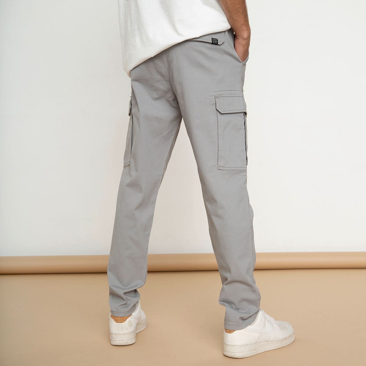 BEARCLIFF - Pantalón Cargo Algodón Slim Hombre Bearcliff
