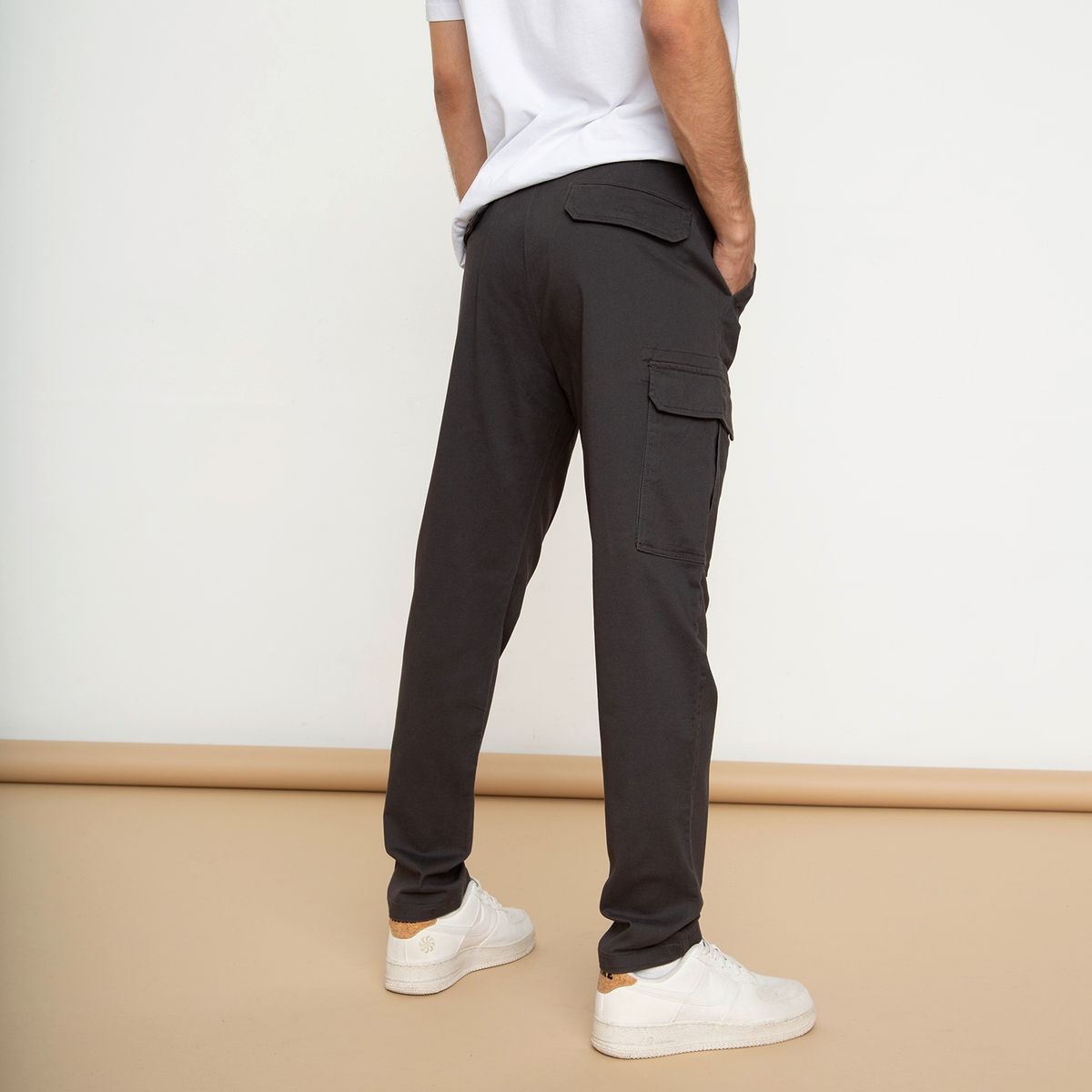 BEARCLIFF - Pantalón Cargo Algodón Slim Hombre Bearcliff