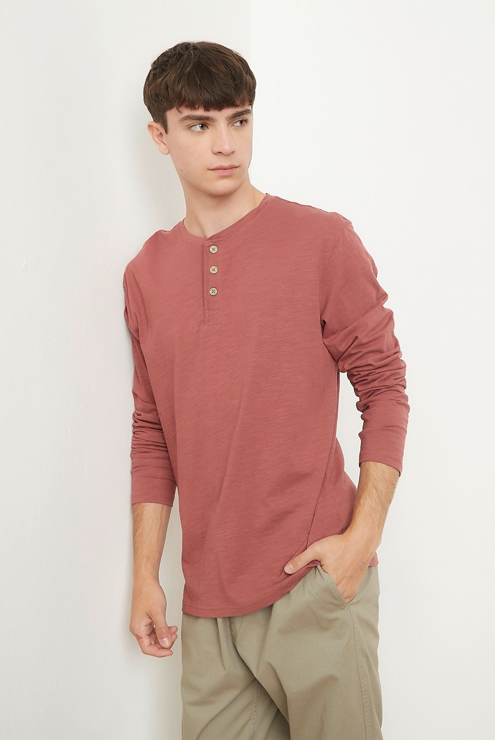 BEARCLIFF - Polera Manga Larga Algodón Hombre Bearcliff
