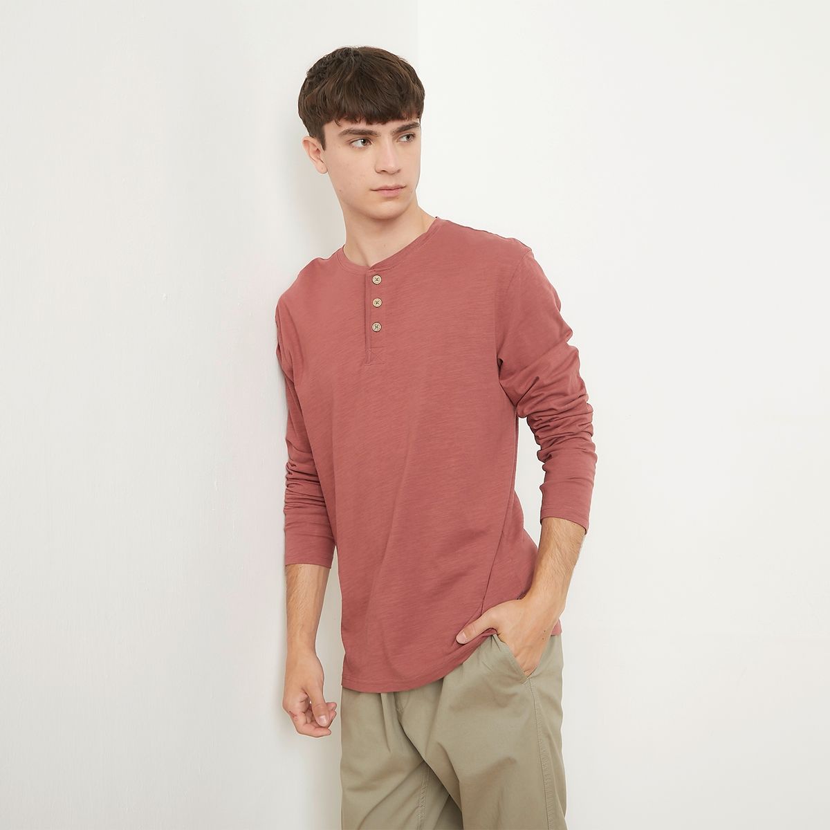 BEARCLIFF - Polera Manga Larga Algodón Hombre Bearcliff