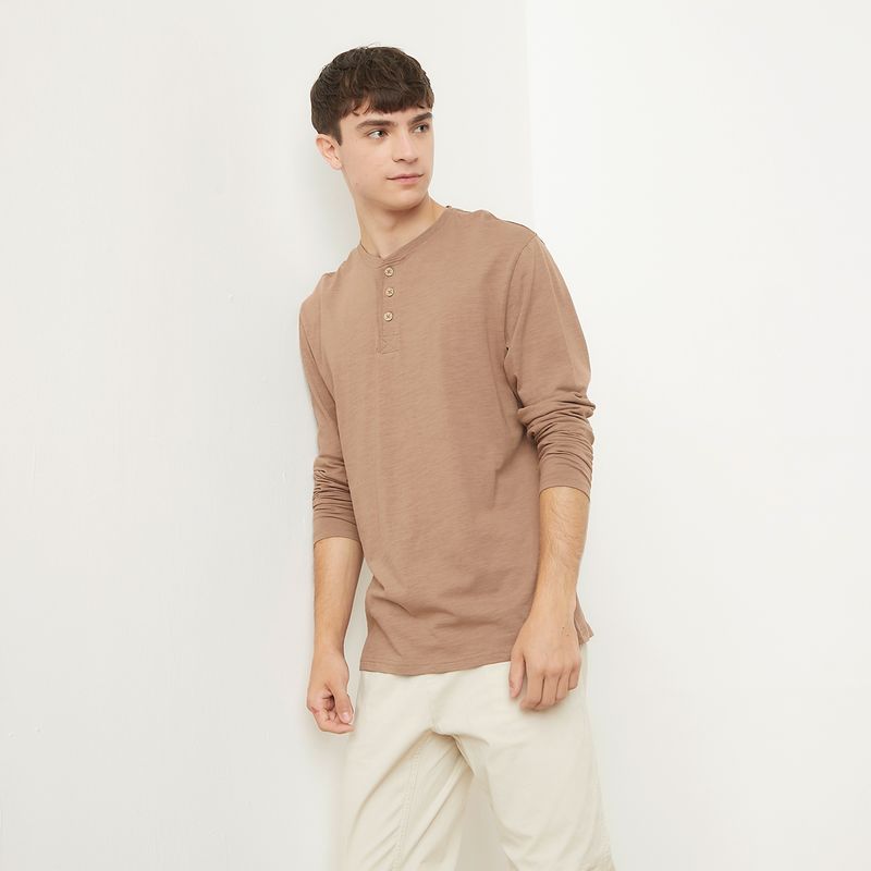 BEARCLIFF - Polera Manga Larga Algodón Hombre Bearcliff