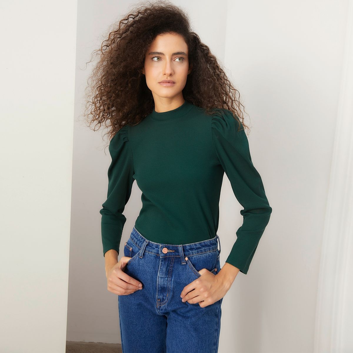 BASEMENT - Polera Manga Larga Mujer Basement