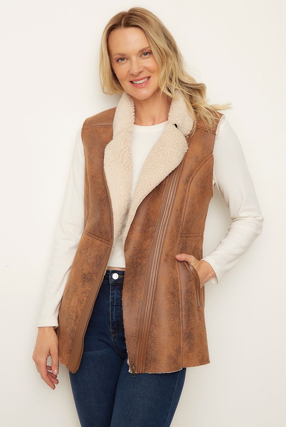 NEWPORT - Chaqueta Eco Cuero Mujer Newport