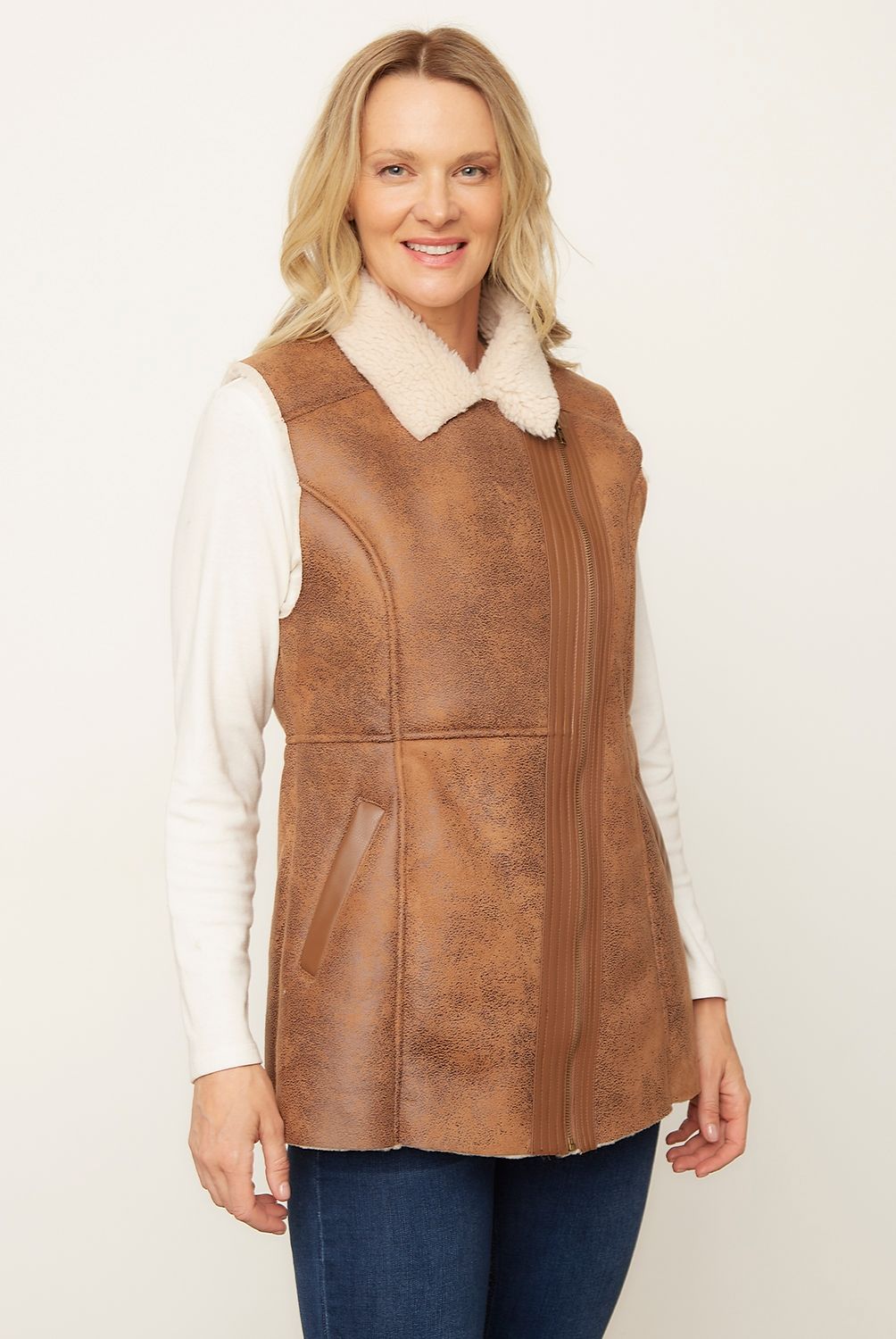 NEWPORT - Chaqueta Eco Cuero Mujer Newport