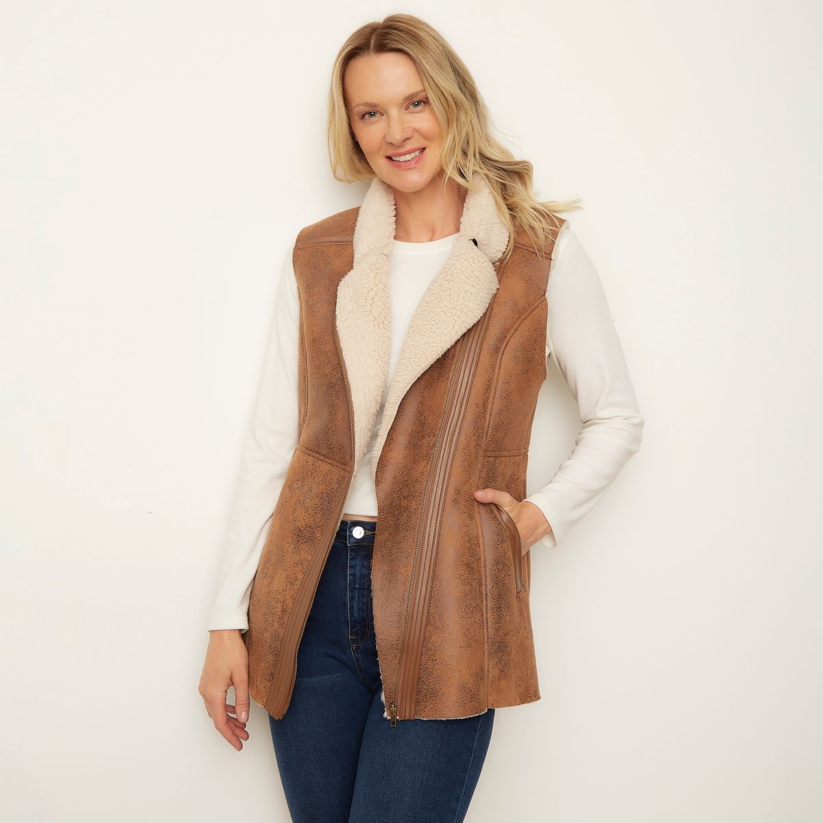 NEWPORT - Chaqueta Eco Cuero Mujer Newport
