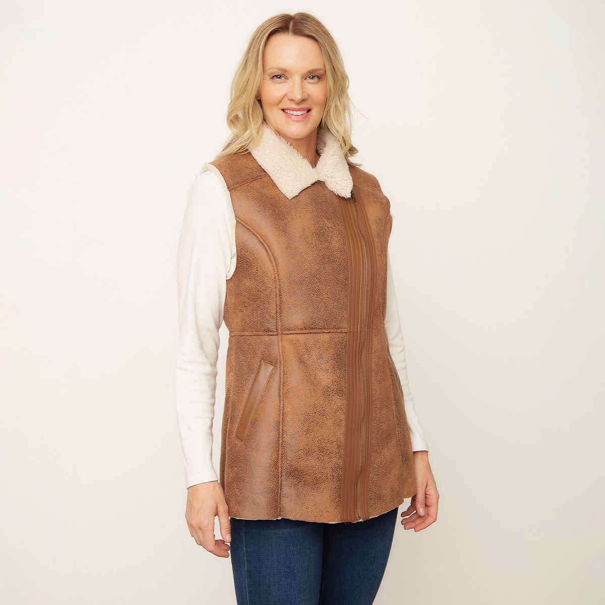 NEWPORT - Chaqueta Eco Cuero Mujer Newport