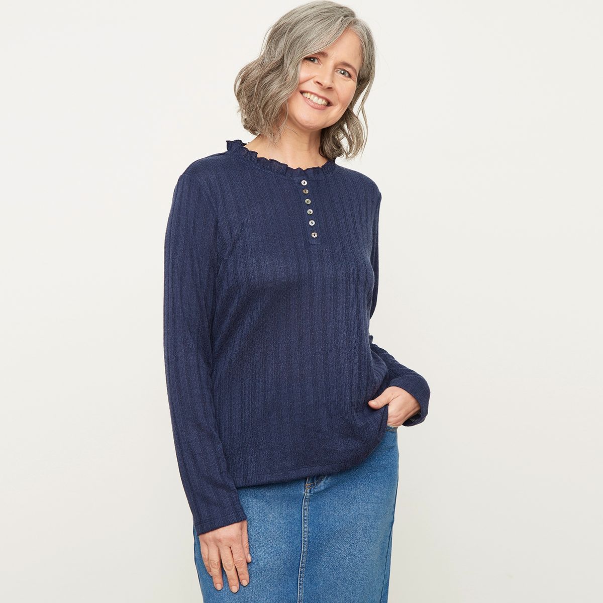 NEWPORT - Polera Manga Larga Mujer Newport