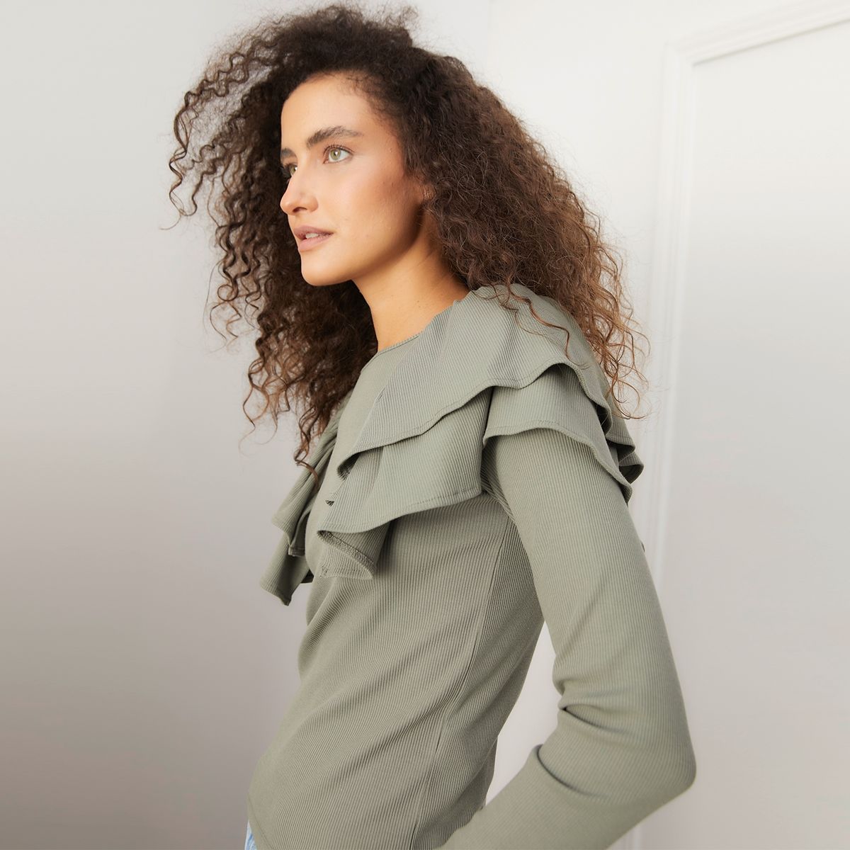 BASEMENT - Polera Manga Larga Mujer Basement