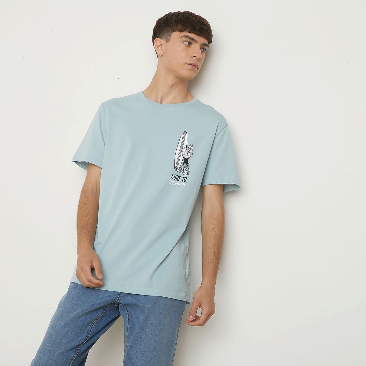 BEARCLIFF - Polera Manga Corta Algodón Hombre Bearcliff