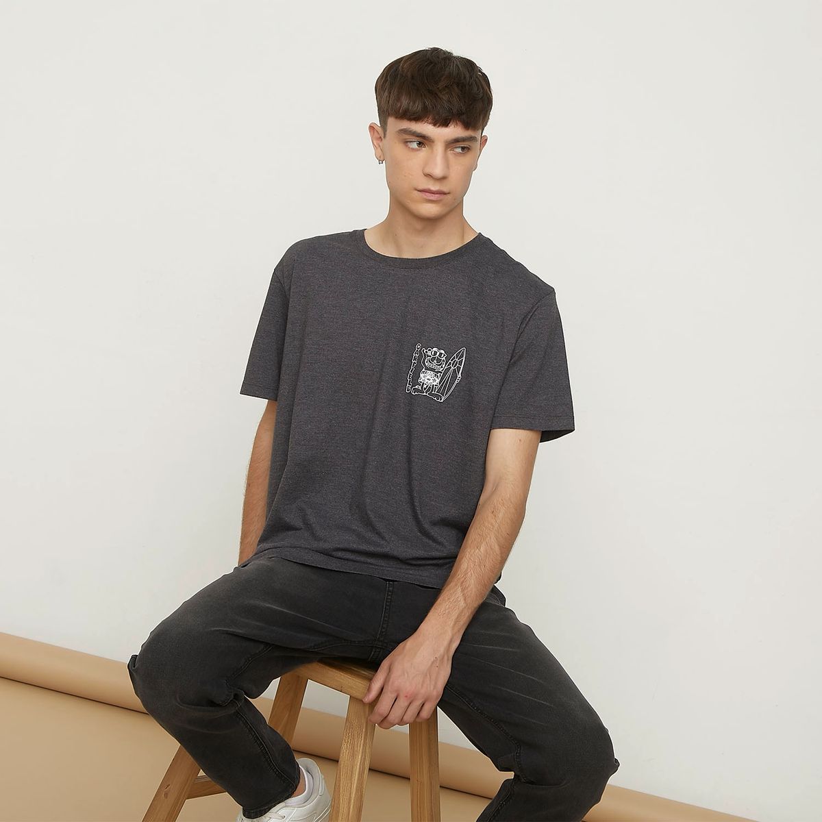 BEARCLIFF - Polera Manga Corta Algodón Hombre Bearcliff