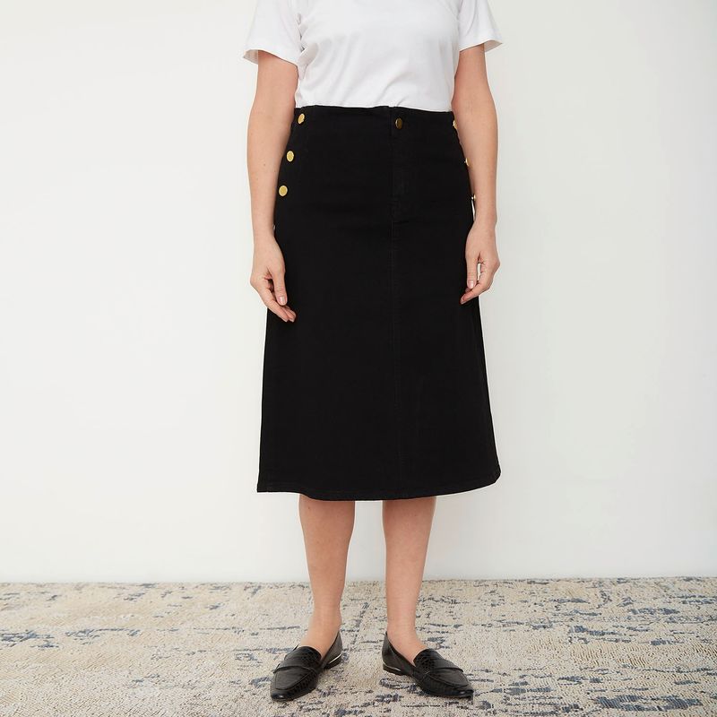 S COCCI - Falda Midi Algodón Mujer S Cocci