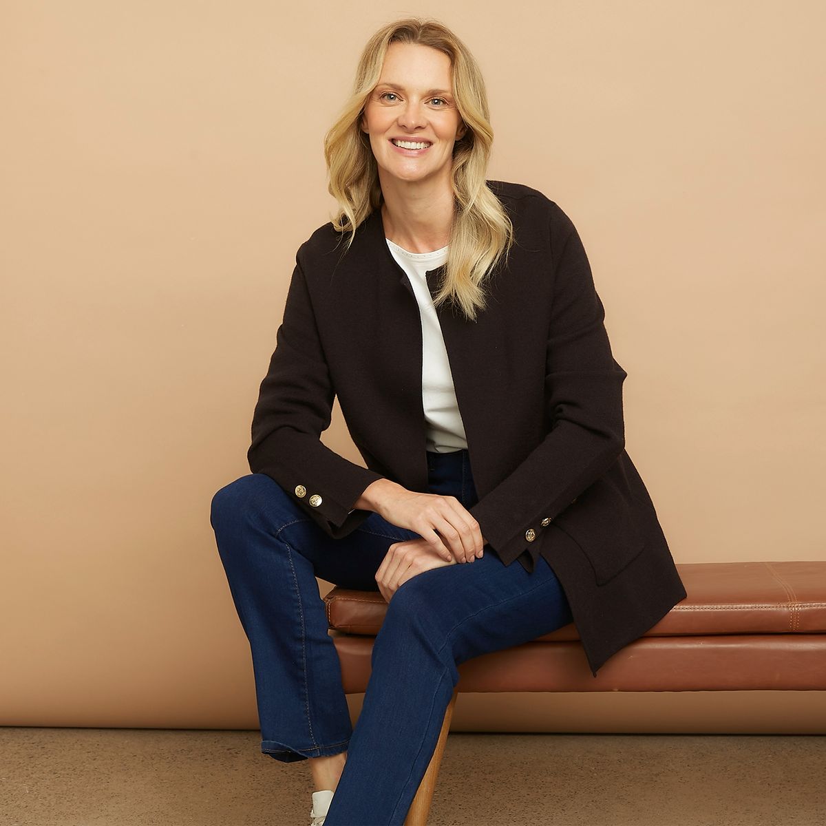 S COCCI - Chaleco Cuello Redondo Mujer S Cocci