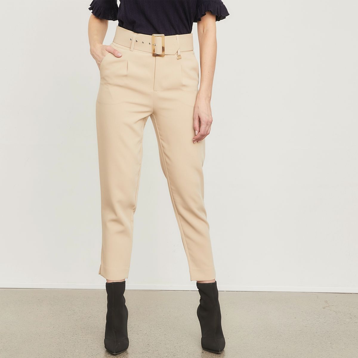 APOLOGY - Pantalón Capri Tiro Alto Mujer Apology